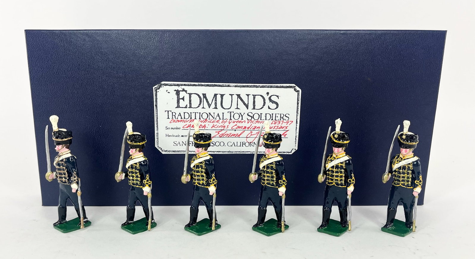Edmund's Diamond Jubilee: King's Canadian Hussars: Diamond Jubilee of Queen Victoria 1837-97. Canada. 6 Pieces. Condition Excellent. Box Excellent.