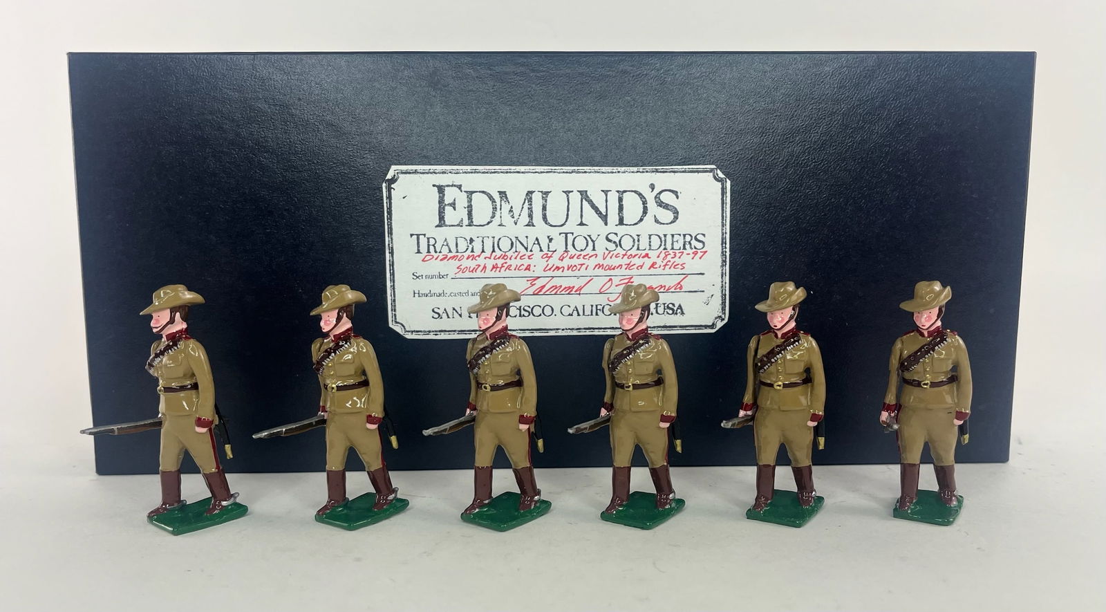 Edmund's Diamond Jubilee: Umvoti Mounted Rifles: Diamond Jubilee of Queen Victoria 1837-97. South Africa. 6 Pieces. Condition Excellent. Box Excellent.