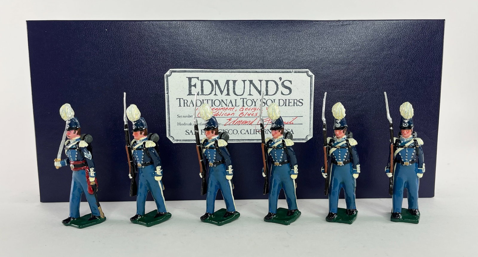 Edmund's 1st Regiment, Georgia Volunteer: (Republican Blues). 6 Pieces. Condition Excellent. Box Excellent.