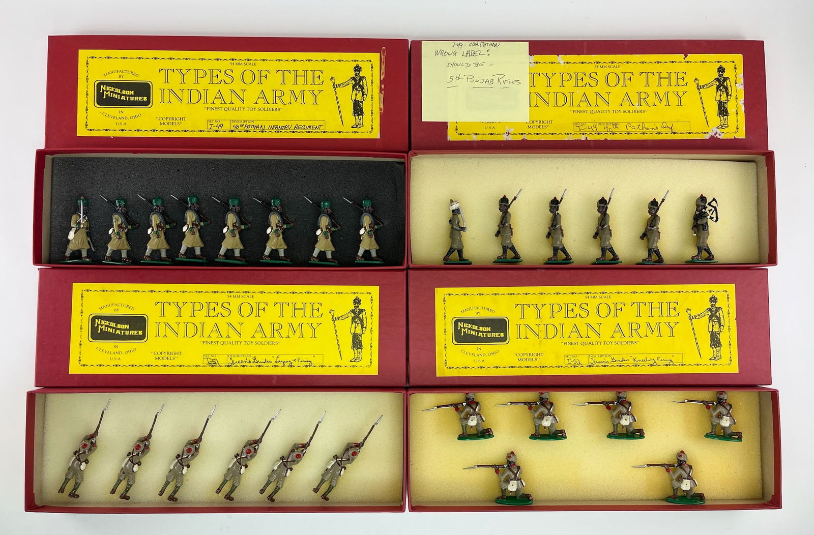 Nickolson Types Of The Indian Army Set Assortment (1 of 1)