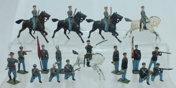 Britains Lot ACW Cavalry and Infantry