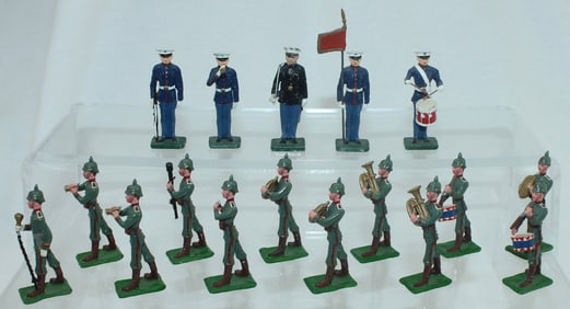 Lot German WW1 Band U.S. Marine Color Party