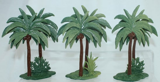 Lot of Lead Palm Tree Duplexes