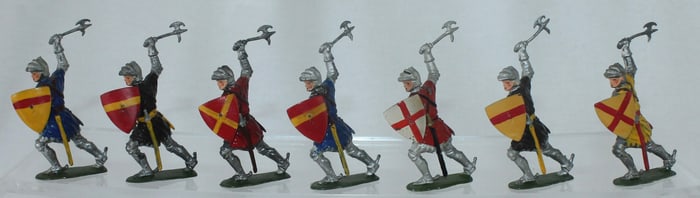Britains From Set 1664 Foot Knights Battle Axe