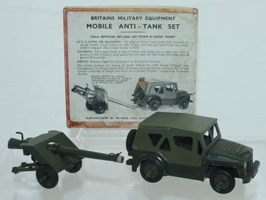 Britains Set 2174 Anti-Tank Gun with Vehicle