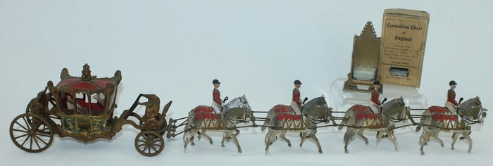 Britains lot Coronation Coach and Chair
