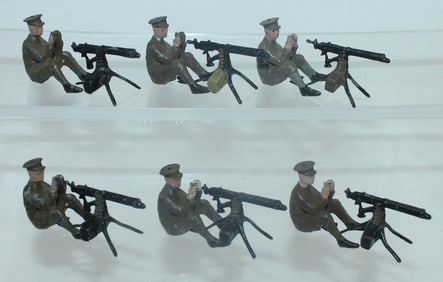 Britains From Set 1318 Machine Gun Section