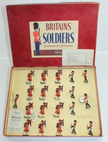 Britains Set 1722 Scots Guard Drum and Pipe Band