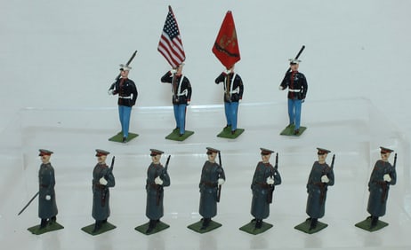 Britains Lot Red Army Guards USMC Color Guard