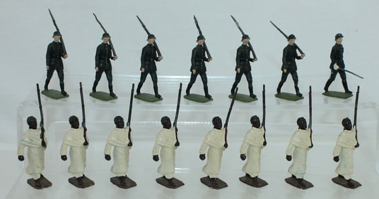 Britains Lot Ethiopian Tribesmen German Infantry