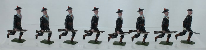 Britains Set 143 French Matelots with Officer