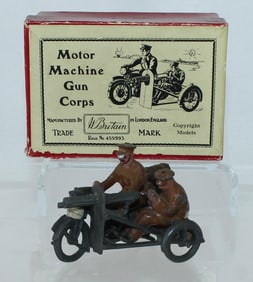 Britains Set 1793 Motorcycle wih Machine Gunner