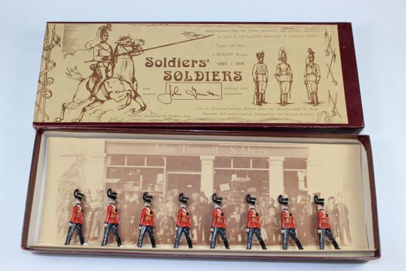 Soldiers’ Soldiers John Tunstill Types of the Cavalry: Soldiers’ Soldiers John Tunstill Types of the Cavalry Regts. 1880-1914 Set 141 Marching. Excellent condition in box. 8 pieces