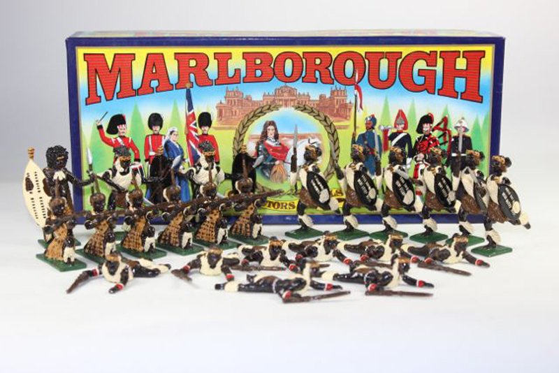 Marlborough Zulus MF31, MF33: Marlborough Zulus MF31, MF33 Excellent condition in box 1 arm loose-some bent spears 23 pieces