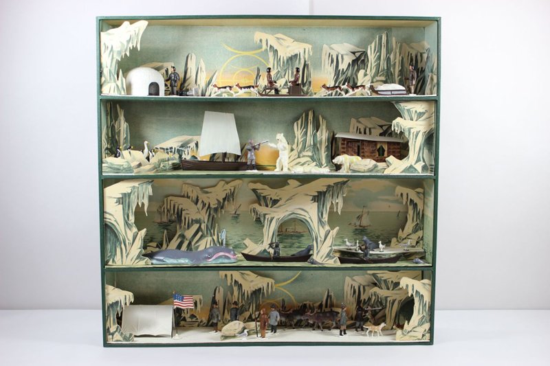 Mignot Cook’s Polar Expedition (diorama): Mignot Cook’s Polar Expedition (diorama) Extremely rare 4 tier box Excellent condition Boxed. 51 pieces *This will incur an additional shipping charge of $100 due to its size and weight