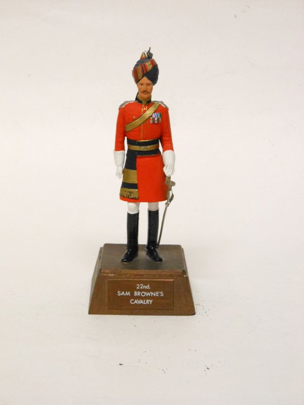 Sentry Box 22nd Sam Browns Indian Army Cavalry: Sentry Box 22nd Sam Browns Indian Army Cavalry Condition Excellent Unboxed Overall Height with base = Six and a half inches