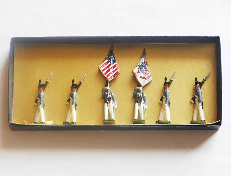 Blenheim West Point Cadet Color Party: Blenheim West Point Cadet Color Party with Original Box and insert Post War. 6 Pieces. Condition Excellent