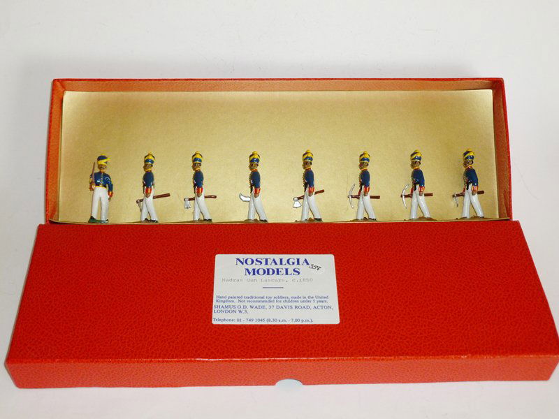 Nostalgia Set # N358 Madras Gun Lascars: Nostalgia Set # N358 Madras Gun Lascars with Original Box. 8 Pieces. Condition Excellent Box. Excellent
