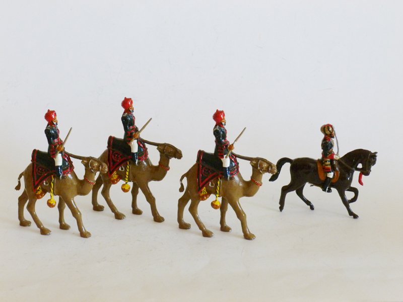 Nostalgia Set # N 174 Indian Army: Nostalgia Set # N 174 Indian Army 25th Cavalry (Frontier Force) 1903 Camel Sowers and Risaldar Major 4 Pieces. Unboxed. Condition Excellent
