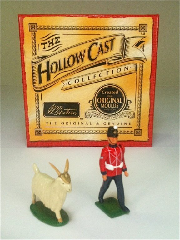 Britains Set # 40193 Fort Henry Guard, Goat: Fort Henry Guard, Goat Mascot & Handler with original box. 2 Pieces. Condition Excellent.