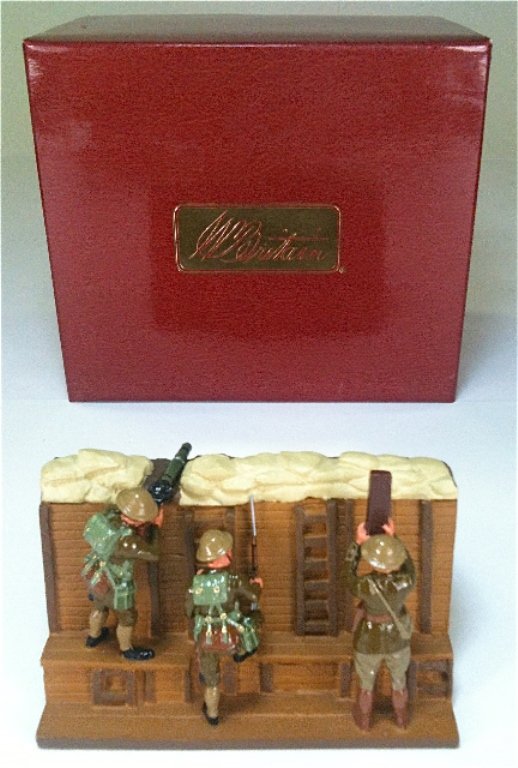 Britains Set # 41146 Trench Set- British Three: Trench Set- British Three Figures with original box. 1 Piece. Condition Excellent.