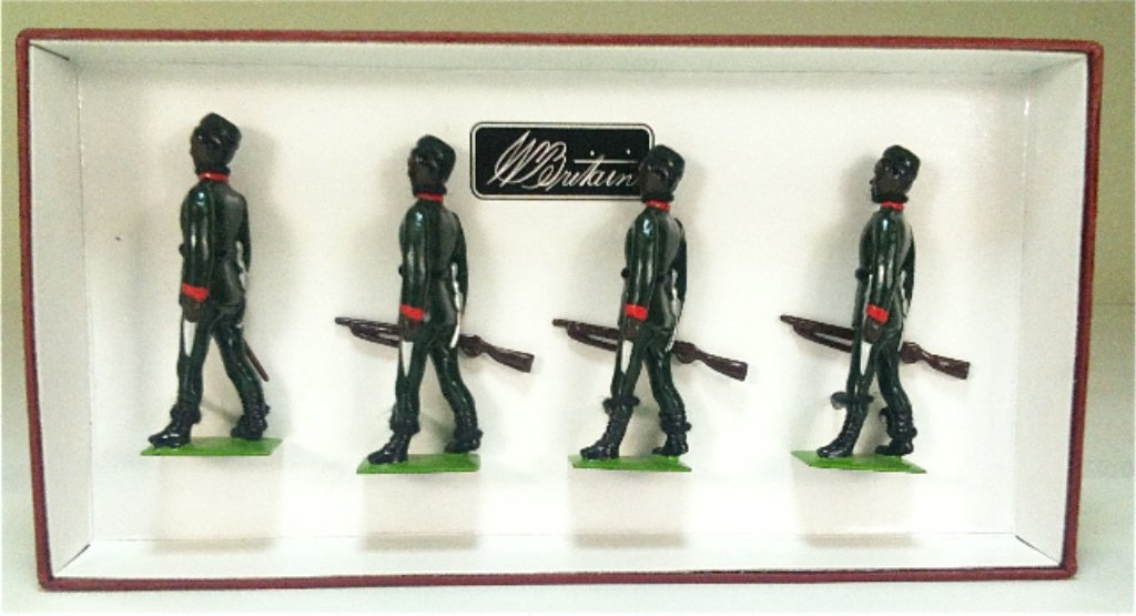 Britains Set # 49003 King George the V's: King George the V's Own Gurkha Rifles with original box. 4 Pieces. Condition Excellent.