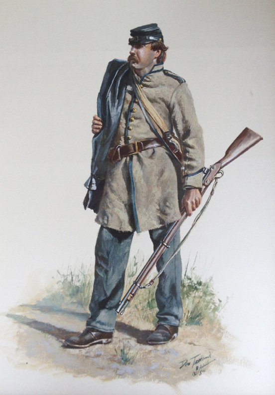 Don Troiani Watercolor Confederate 1862: An original Don Troiani watercolor painting depicting a Confederate- Louisiana 1862 soldier. Signed Don Troiani SAHA 84. Measures 12 by 9 inches. Purchased from the May Gallery in Jackson, Wyoming for