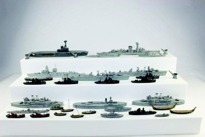 Wiking Models Military Ships: 1/2500 scale 30 pieces.