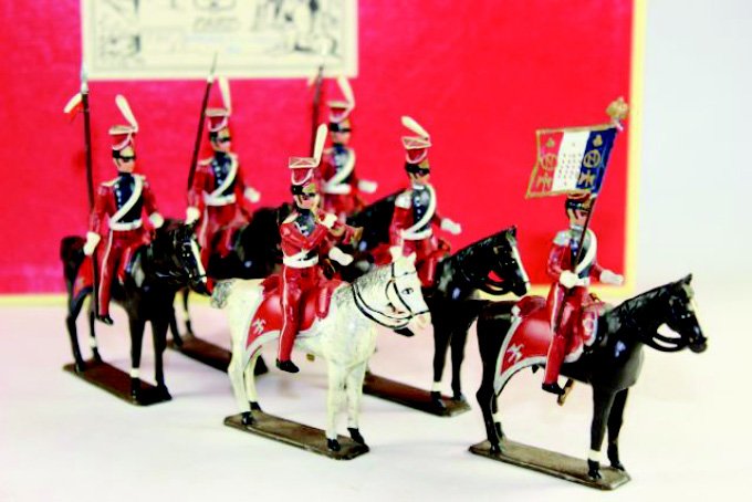 Mignot Napoleonics Dutch Lancers: Cavalry Excellent in box 6 pieces.