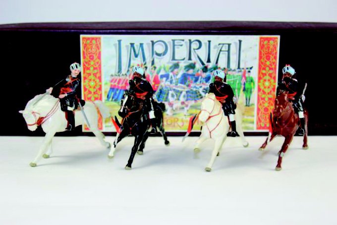 Imperial Bengal Lancers 1882: Cavalry with Officer Excellent Condition with Box 4 Pieces.