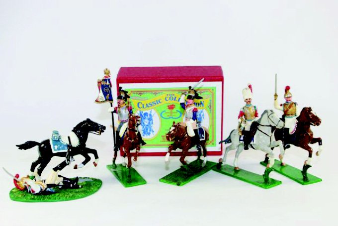 Trophy Napoleonic #WA11b #WA46 #WA10 #WA10EA: #WA11K Cuirassiers and Carabinier Cavalry Excellent Condition with boxes 5 Pieces.