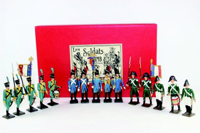 Mignot Napoleonic Infantry: Dutch, Iamburg Regiment, Empire Wounded Excellent Condition with Boxes 15 pieces.