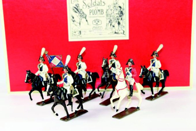 Mignot Napoleonic Cavalry: Imperial Honor Guard Excellent Condition with Boxes 6 pieces.
