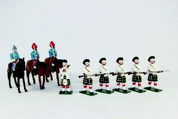 Star Soldiers Highlanders Fanes Horse: Excellent Condition one Box 9 Pieces.