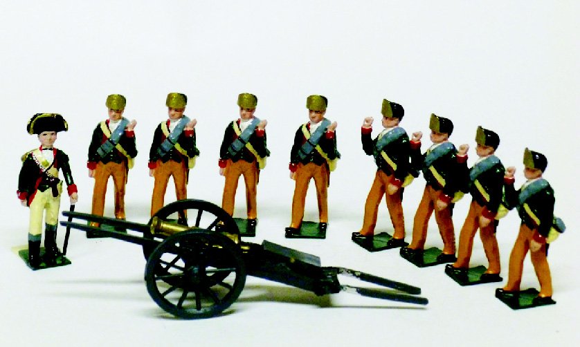 Nostalgia Set #N416 Butler’s Rangers: Butler’s Rangers with Grasshopper Gun. 10 Pieces. Unboxed. Condition Very Good.