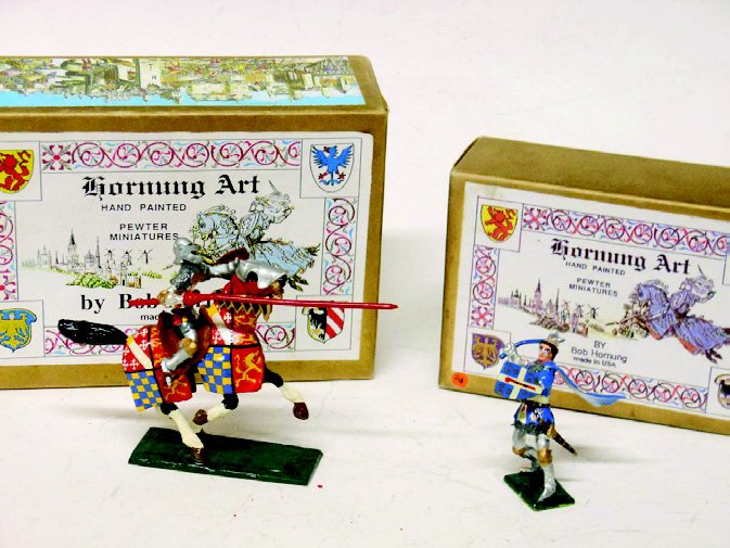 Bob Hornung Knights: Bishop of Loan, Thomas Howard Duke of Norfolk, both in Original Boxes, 2 Pieces. Condition Excellent.