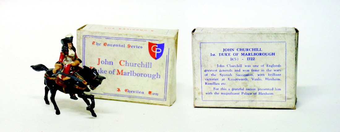 Cherilea, Duke of Marlbourgh: VERY RARE Duke of Marlbourgh Mounted with Original Box. 3 Pieces. Condition Excellent, Box Very Good.