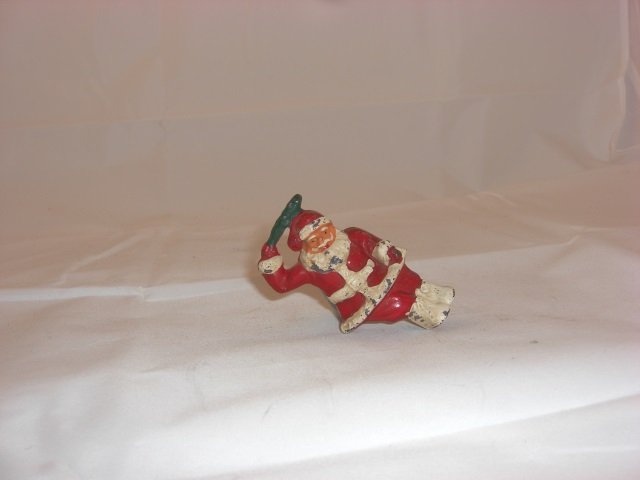B196 Barclay Santa Claus: With Holly Sprig. 1 Piece. Condition Very Good.