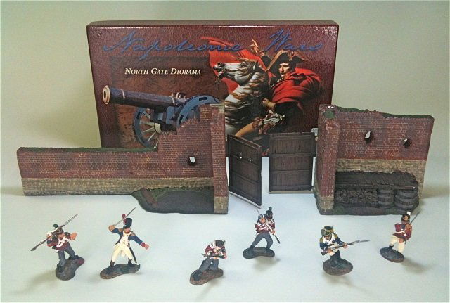 Britains Set #148: Napoleonic War North Gate Diorama. With Original Box. 10 Pieces. Condition Excellent.