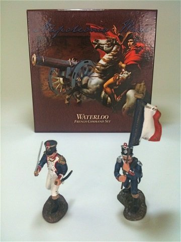 Britains Set #151: Napoleonic, French Command Set. With Original Box. 2 Pieces. Condition Excellent.