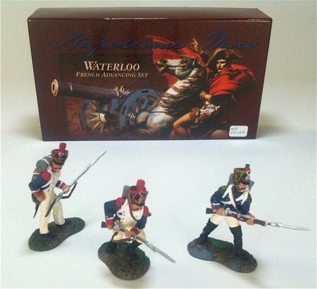 Britains Set #152: Napoleonic, French Command Set. With Original Box. 3 Pieces. Condition Excellent.