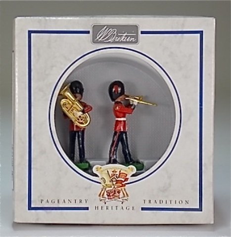 Britains Set #8310: Coldstream Guards Trombone and Euphonium. With Original Box. 2 Pieces. Condition Excellent.