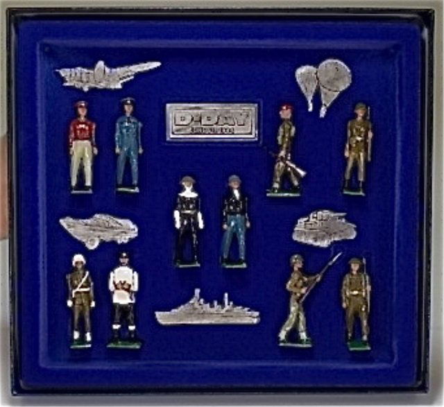 Britains Set #8831: The D Day Landing Presentation Set. With Original Box. 16 Pieces. Condition Excellent.