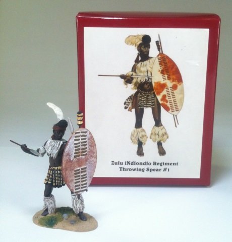 Britains Set #20002: Zulu War Osprey Series, Zulu iNdlondlo Regiment Throwing Spear. With Original Box. 1 Piece. Condition Excellent.