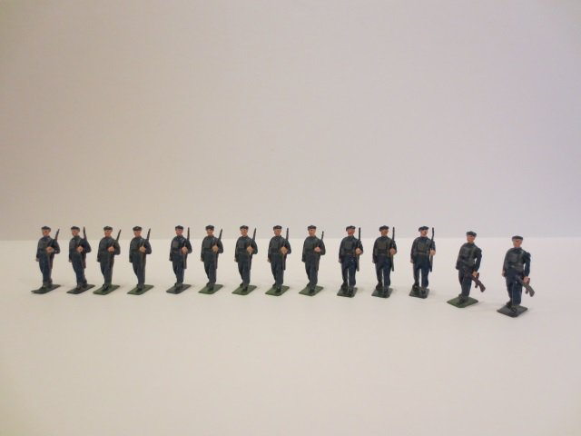 Britains from Set #2011 Royal Air Force Regt.: Post War. 14 pieces, unboxed, condition very good