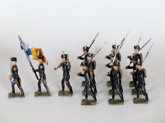 Mignot Bulgarian Infantry: Post War. 12 pieces, unboxed, condition very good