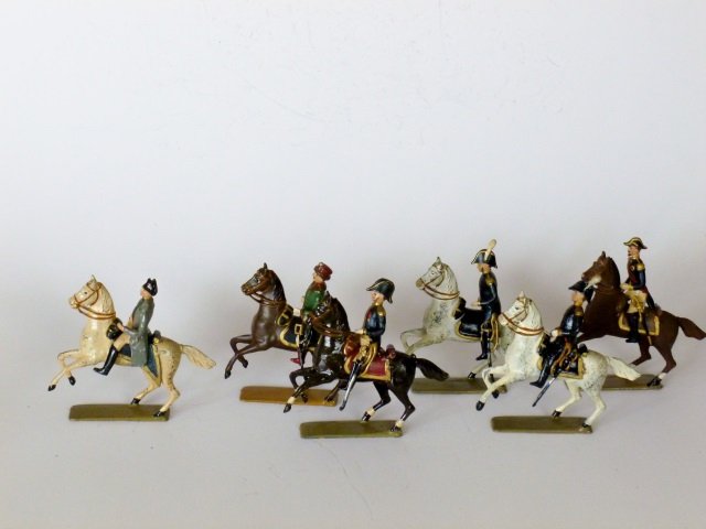 Mignot Etat Major Napoleon and Marshalls: Post War. 6 pieces, unboxed, condition very good