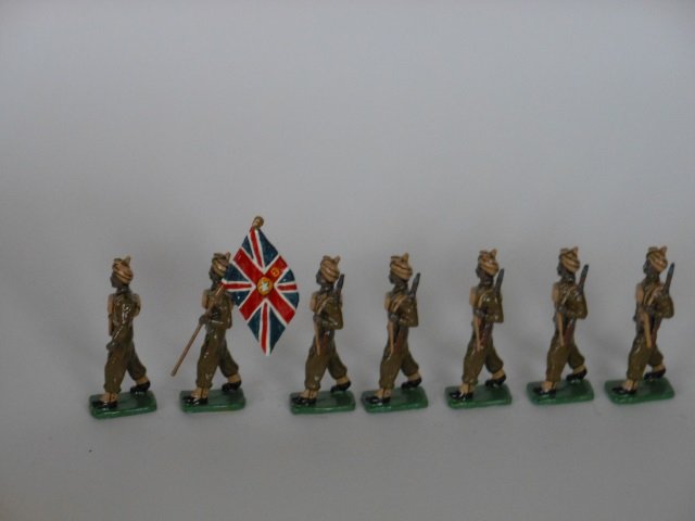 Palmetto Indian Army WWII: Post War. 7 pieces, unboxed, condition very good