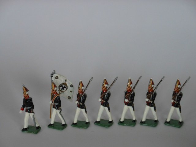 Palmetto Prussian Hessians: Post War. 7 pieces, unboxed, condition very good