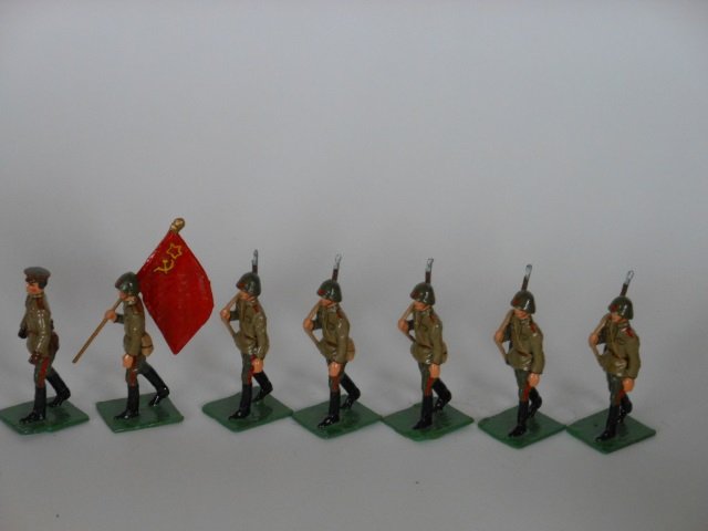 Palmetto Soviet Infantry WWII: Post War. 7 pieces, unboxed, condition very good